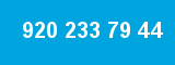 920 233 79 44 920 233 79 44